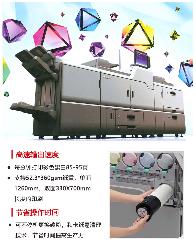 理光7200系列生產(chǎn)型印刷機(jī) 優(yōu)異性能